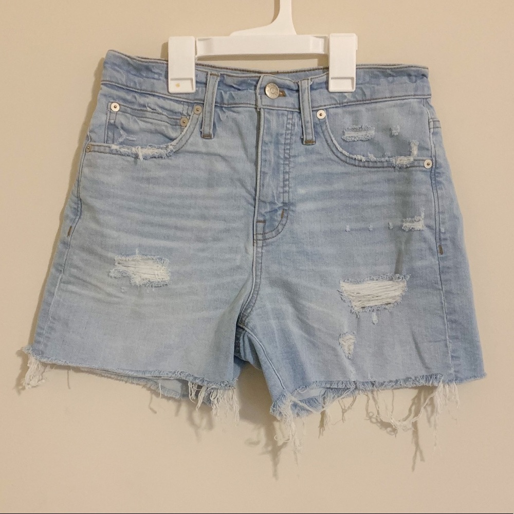 Madewell High-Rise Denim Shorts Posey Wash Sz 25